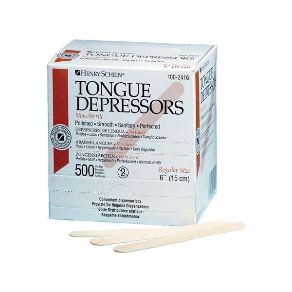 Tongue Depressor Non Sterile Adult 500/Bx, 10 BX/CA